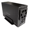 LC-POWER Lc-35u3-rid-2, Externl 2-by 3.5 St Hrd Drive Enclosure With Rid, Luminium, Blck
