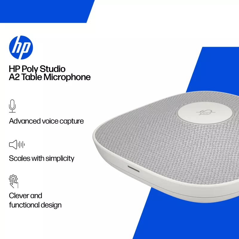 Table microphone HP Poly Studio A2 wired, white