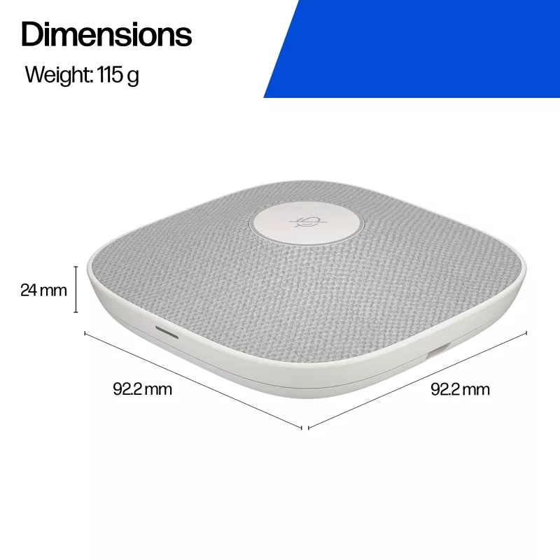 Table microphone HP Poly Studio A2 wired, white