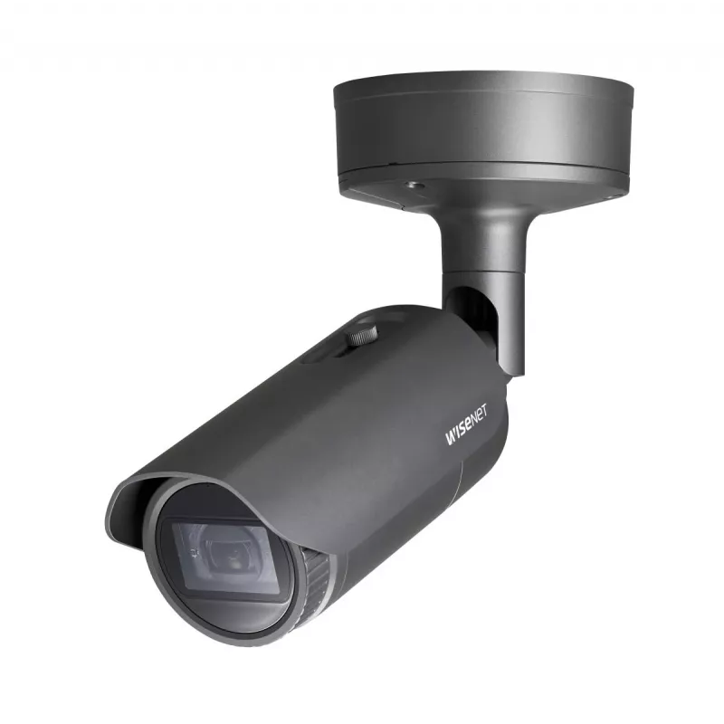 Hanwha Vision WiseNet X XNO-6080R Outdoor Bullet IP Camera, 2 MP, 2.8-12 mm, Day/Night, Vandal-Resistant, Grey