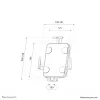 Neomounts WL15-625BL1 Tablet wall mount 7.9-11 inch - lockable - universal