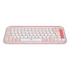 LOGITECH Wireless Keyboard - Pop Icon Keys - Rose & Off White Qwerty Uk