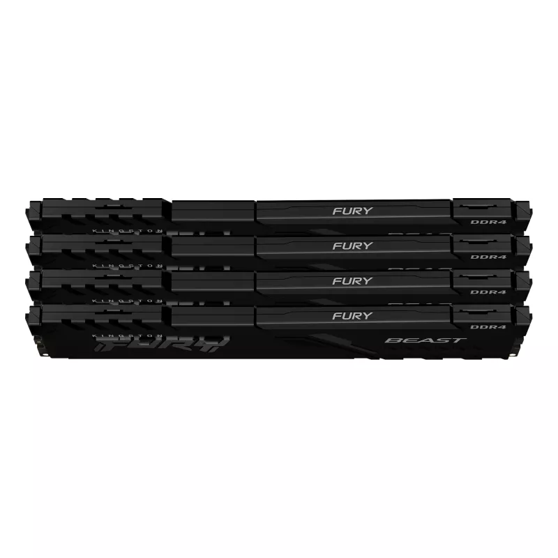 Kingston Technology FURY Beast 128GB 3600MT/s DDR4 CL18 DIMM (Kit of 4) Black