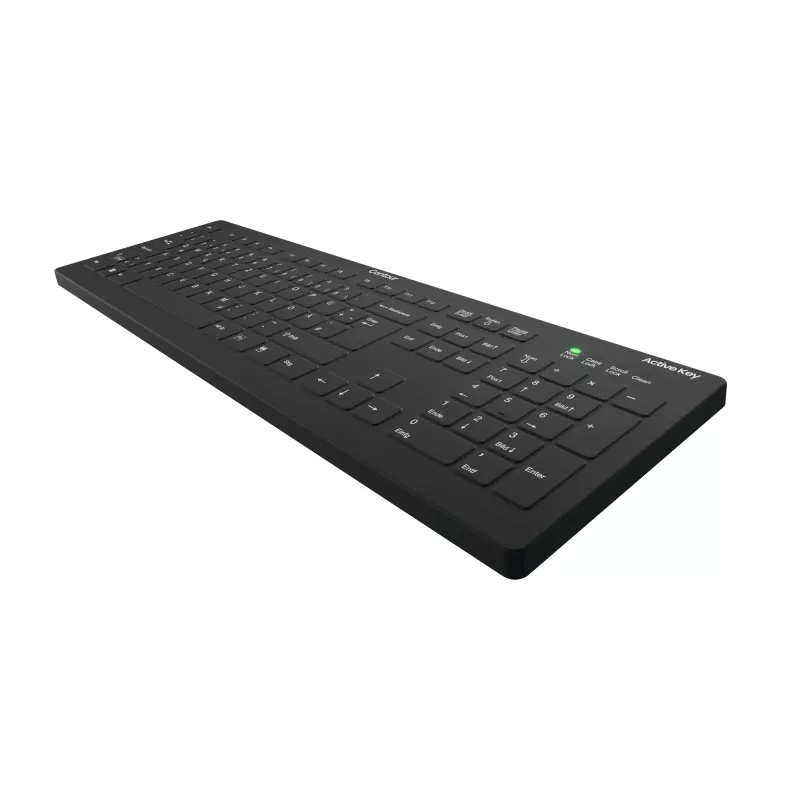 Contour Design Active Key Contour QuickClean Medical Keyboard Removable Cover Full-Size Wireless Black DE C8112