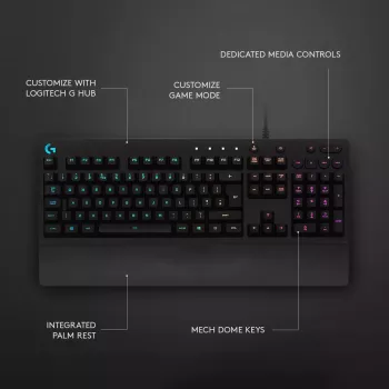 Gaming Keyboard Logitech G G213 Prodigy Full-size RGB LED Wired