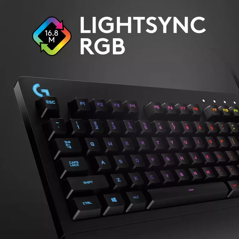 Gaming Keyboard Logitech G G213 Prodigy Full-size RGB LED Wired