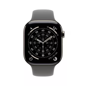APPLE Watch Series 11 gps + Cellular 42mm natural Titanium Case With Stone Grey Sport Band M/l
