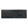 CHERRY Stream ultimate keyboard Home/Office USB + RF Wireless + Bluetooth QWERTZ German Black