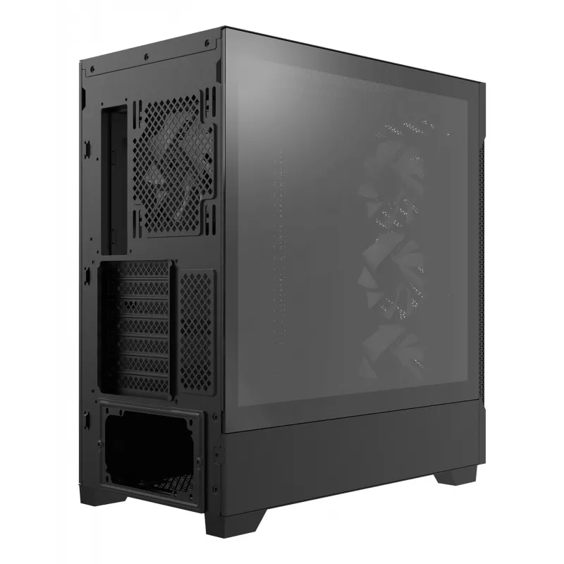 XPG STARKER AIR BTF Mid-Tower Black, Midi Tower, PC, Black, ATX, EATX, micro ATX, Mini-ITX, SPCC, Tempered glass, Gaming