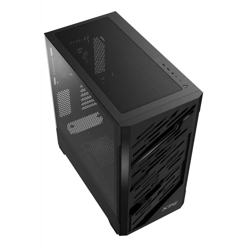 XPG STARKER AIR BTF Mid-Tower Black, Midi Tower, PC, Black, ATX, EATX, micro ATX, Mini-ITX, SPCC, Tempered glass, Gaming
