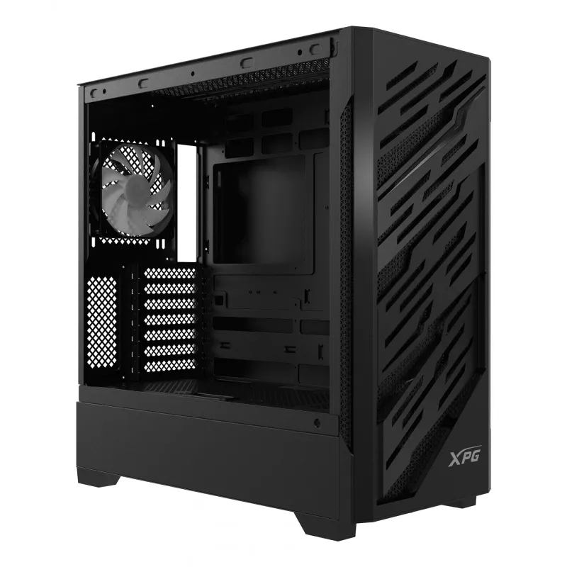 XPG STARKER AIR BTF Mid-Tower Black, Midi Tower, PC, Black, ATX, EATX, micro ATX, Mini-ITX, SPCC, Tempered glass, Gaming