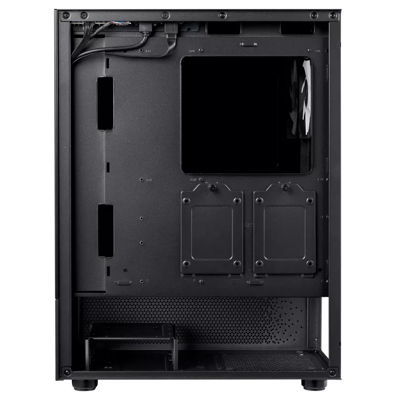 XPG INVADER X MINI KOMPAKTES MID-TOWER-CASE Black, Midi Tower, PC, Black, ATX, micro ATX, Mini-ITX, SPCC, 16.6 cm