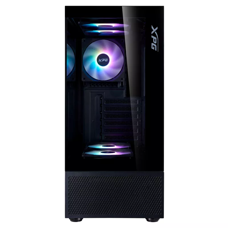 XPG INVADER X MINI KOMPAKTES MID-TOWER-CASE Black, Midi Tower, PC, Black, ATX, micro ATX, Mini-ITX, SPCC, 16.6 cm