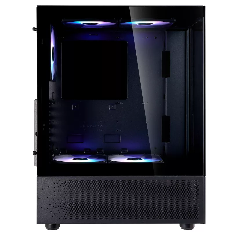 XPG INVADER X MINI KOMPAKTES MID-TOWER-CASE Black, Midi Tower, PC, Black, ATX, micro ATX, Mini-ITX, SPCC, 16.6 cm