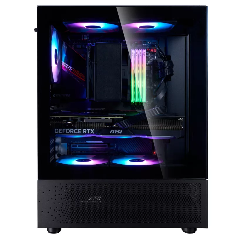 XPG INVADER X MINI KOMPAKTES MID-TOWER-CASE Black, Midi Tower, PC, Black, ATX, micro ATX, Mini-ITX, SPCC, 16.6 cm