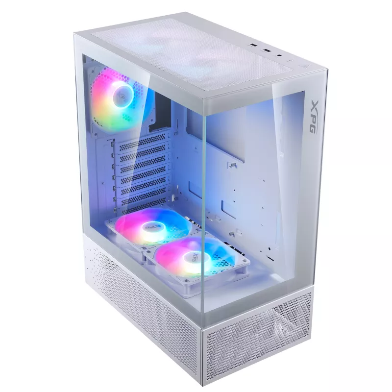 XPG INVADER X MINI KOMPAKTES MID-TOWER-CASE White, Midi Tower, PC, White, ATX, micro ATX, Mini-ITX, SPCC, 16.6 cm