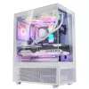 XPG INVADER X MINI KOMPAKTES MID-TOWER-CASE White, Midi Tower, PC, White, ATX, micro ATX, Mini-ITX, SPCC, 16.6 cm