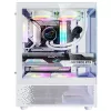 XPG INVADER X MINI KOMPAKTES MID-TOWER-CASE White, Midi Tower, PC, White, ATX, micro ATX, Mini-ITX, SPCC, 16.6 cm