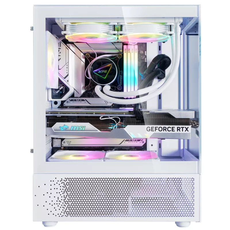 XPG INVADER X MINI KOMPAKTES MID-TOWER-CASE White, Midi Tower, PC, White, ATX, micro ATX, Mini-ITX, SPCC, 16.6 cm