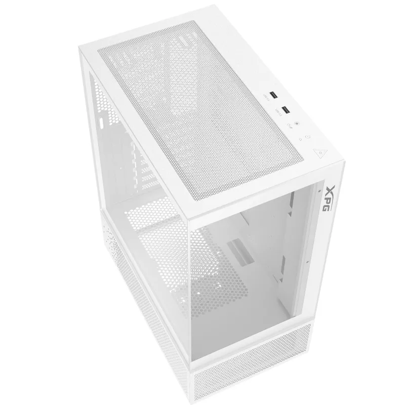 XPG INVADER X MINI KOMPAKTES MID-TOWER-CASE White, Midi Tower, PC, White, ATX, micro ATX, Mini-ITX, SPCC, 16.6 cm