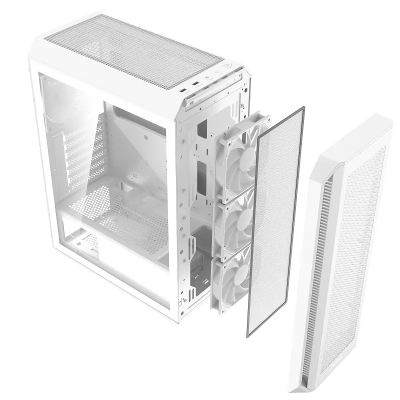 XPG VALOR AIR PLUS MID-TOWER-Case White, Midi Tower, PC, White, ATX, micro ATX, Mini-ITX, SPCC, 16 cm