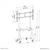 Neomounts NS-M3800BLACK TV trolley 60-100 inch