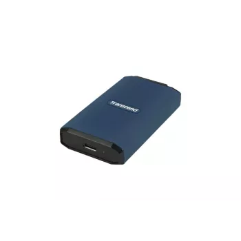 TRANSCEND SSD - Esd410c Portable Drive - 1TB - USB Type C / A - Dark Blue