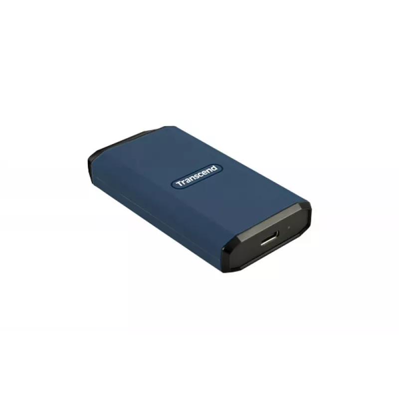 TRANSCEND SSD - Esd410c Portable Drive - 1TB - USB Type C / A - Dark Blue