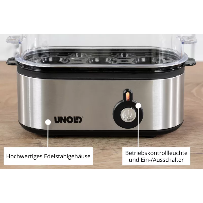 Unold 38610 egg cooker 3 egg(s) 210 W Stainless steel