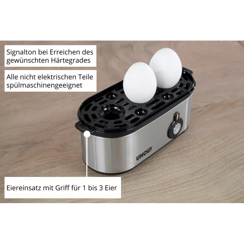 Unold 38610 egg cooker 3 egg(s) 210 W Stainless steel