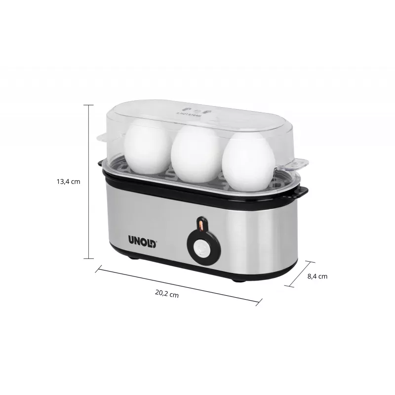 Unold 38610 egg cooker 3 egg(s) 210 W Stainless steel