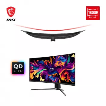 MSI MAG 341CQPDE QD-OLED computer monitor 86.4 cm (34 inch) 3440 x 1440 pixels UltraWide Quad HD Black