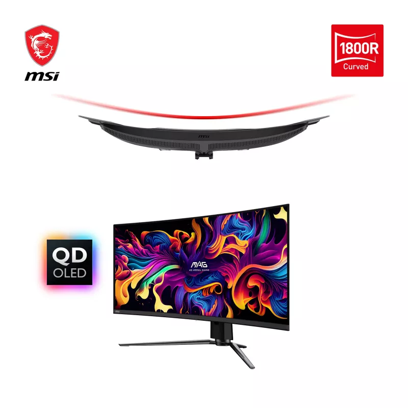 MSI MAG 341CQPDE QD-OLED computer monitor 86.4 cm (34 inch) 3440 x 1440 pixels UltraWide Quad HD Black
