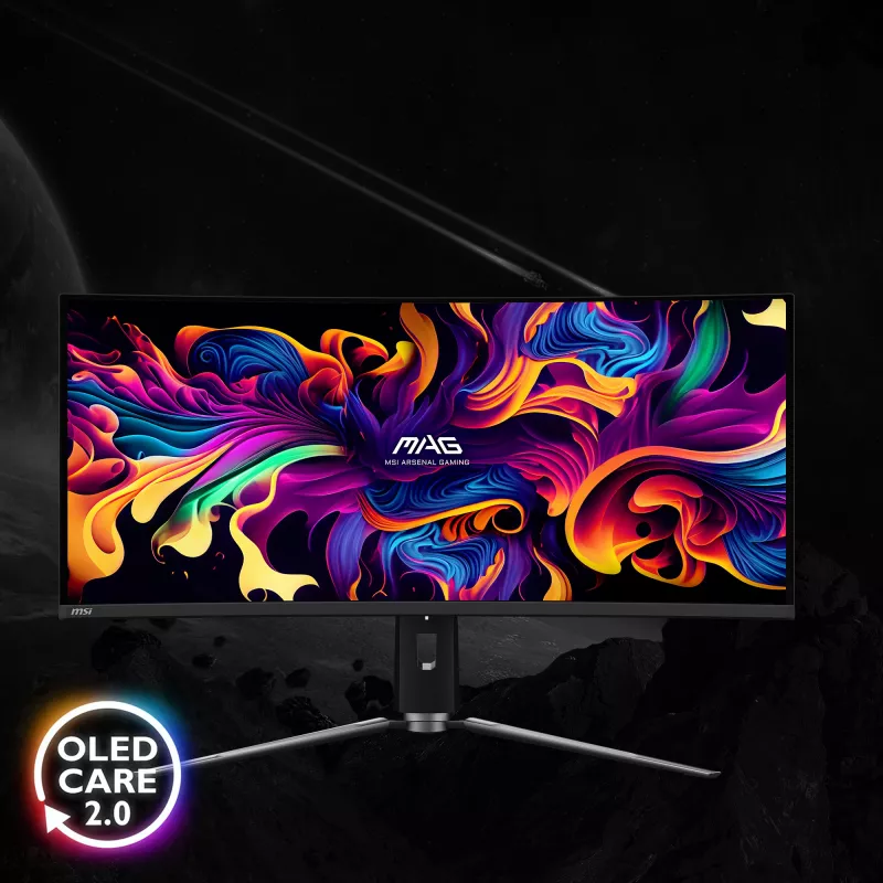 MSI MAG 341CQPDE QD-OLED computer monitor 86.4 cm (34 inch) 3440 x 1440 pixels UltraWide Quad HD Black
