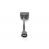 DIGITUS USB 2.0 adapter cable, OTG, type mini B - A M/F, 20cm USB 2.0 conform Black