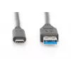 DIGITUS ASSMANN USB Type-C connection cable, type C to A M/M, 1m Super Speed Black