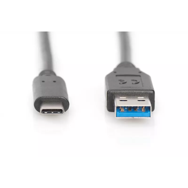 DIGITUS ASSMANN USB Type-C connection cable, type C to A M/M, 1m Super Speed Black