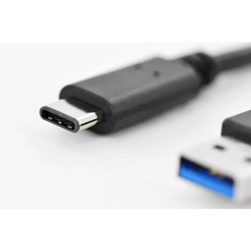 DIGITUS ASSMANN USB Type-C connection cable, type C to A M/M, 1m Super Speed Black