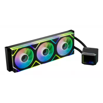XPG LEVANTE II 360 Black, All-in-one liquid cooler, 12 cm, Black
