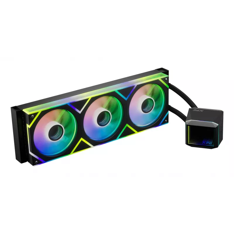 XPG LEVANTE II 360 Black, All-in-one liquid cooler, 12 cm, Black