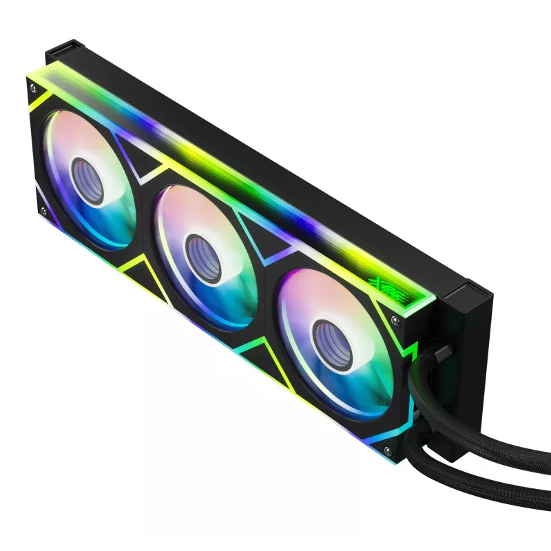 XPG LEVANTE II 360 Black, All-in-one liquid cooler, 12 cm, Black