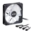 XPG VENTO R 120 ARGB PWM Black, Fan, 12 cm, 300 RPM, 1600 RPM, Black