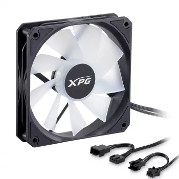 XPG VENTO R 120 ARGB PWM Black, Fan, 12 cm, 300 RPM, 1600 RPM, Black