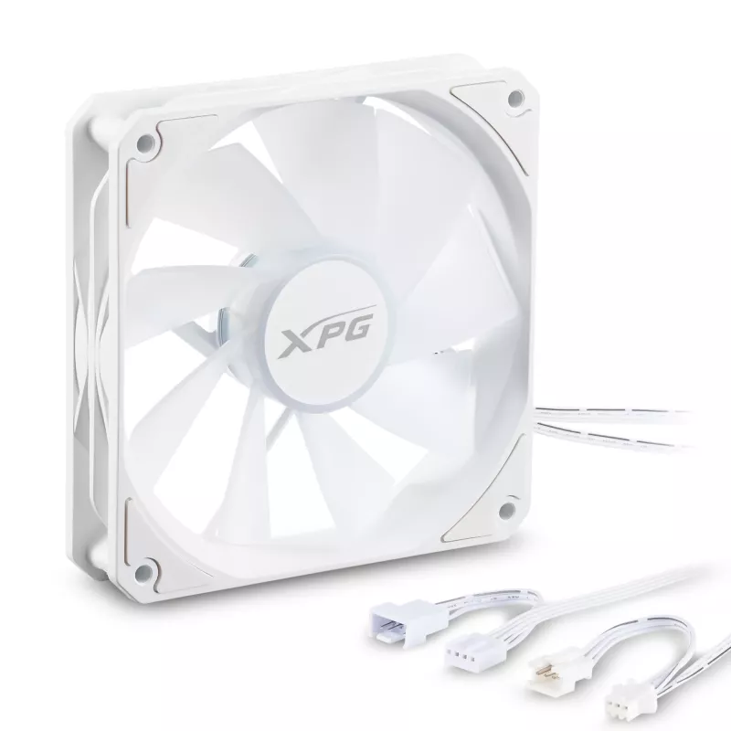 XPG VENTO R 120 ARGB PWM White, Fan, 12 cm, 300 RPM, 1600 RPM, White