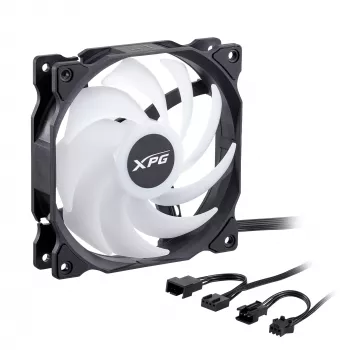XPG VENTO 120 ARGB PWM Black, Fan, 12 cm, 300 RPM, 1850 RPM, Black