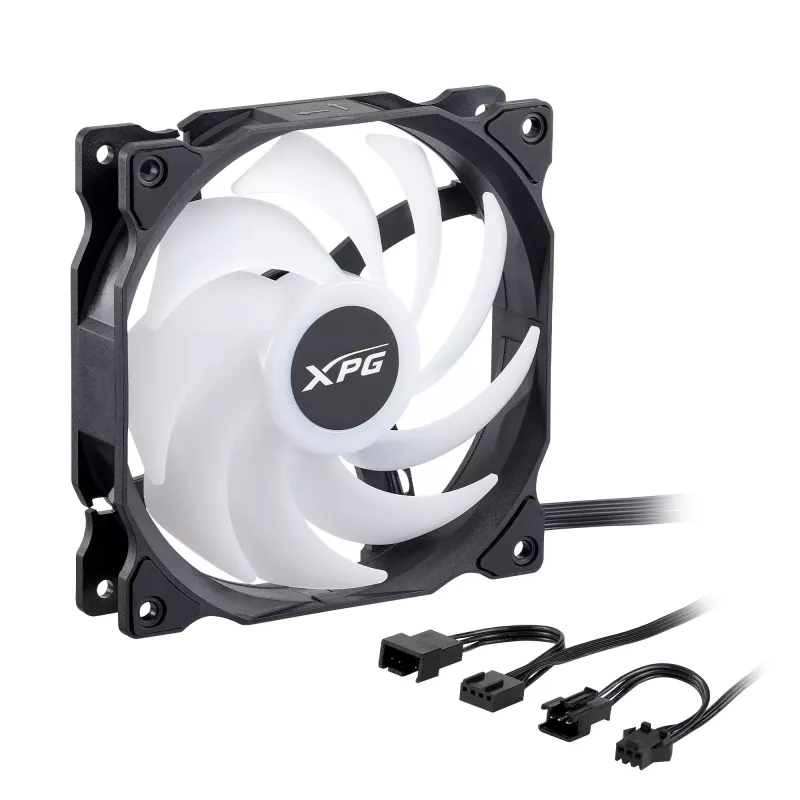 XPG VENTO 120 ARGB PWM Black, Fan, 12 cm, 300 RPM, 1850 RPM, Black