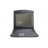 DIGITUS Modularized 43 2cm (17in) TFT console with 8 port KVM RAL 9005 black - Qwerty US