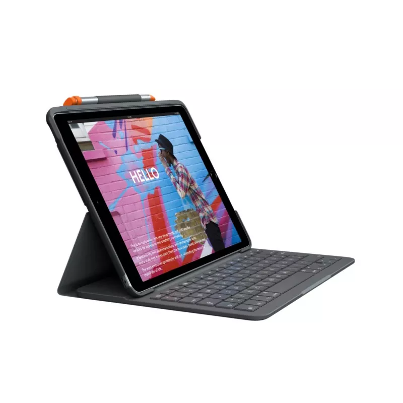 LOGITECH Slim Folio For iPad 7th Generation Graphite Qwertz Deutsch