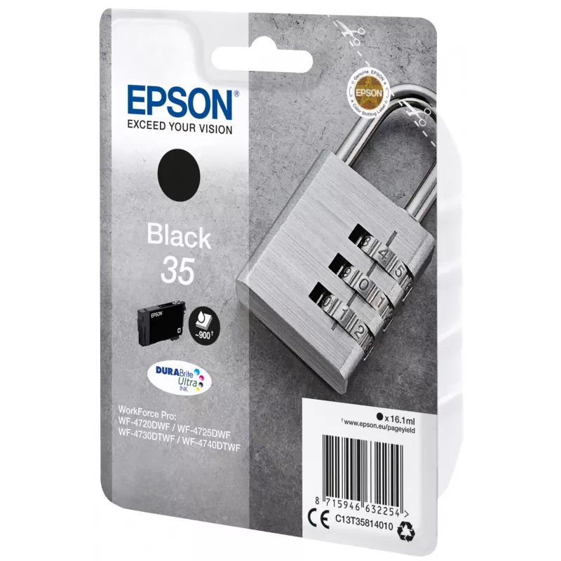 Cartridge Epson 35 WF-4720 WF-4720DWF WF-4725DWF WF-4730 WF-4730DTWF WF-4740 WF-4740DTWF Black