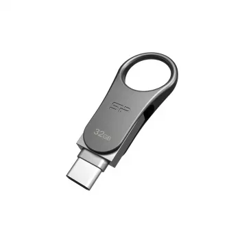 SILICON POWER Mobile C80 - 32GB Dual USB Stick - Type-c / Type-a - Grey